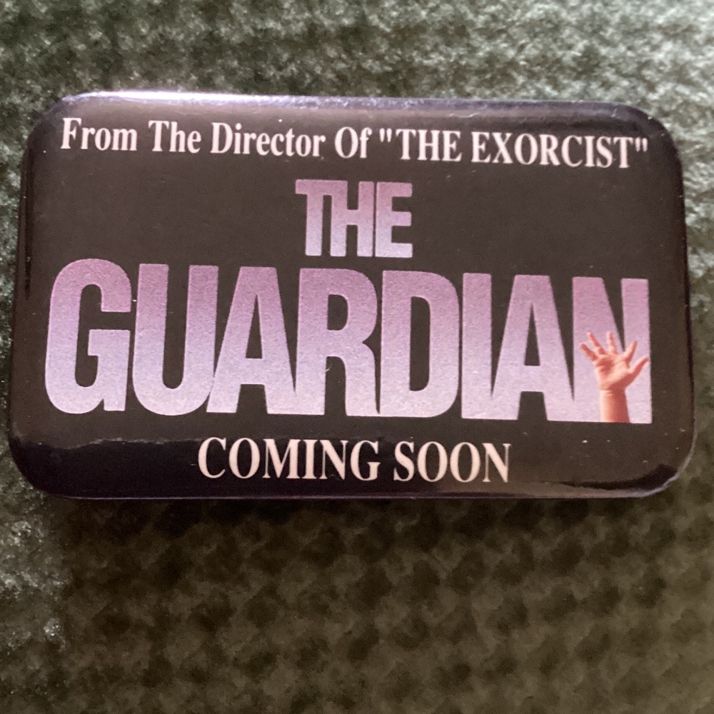 Vintage 1990 The Guardian Promo Movie Pinback Button Pin JENNY SEAGROVE